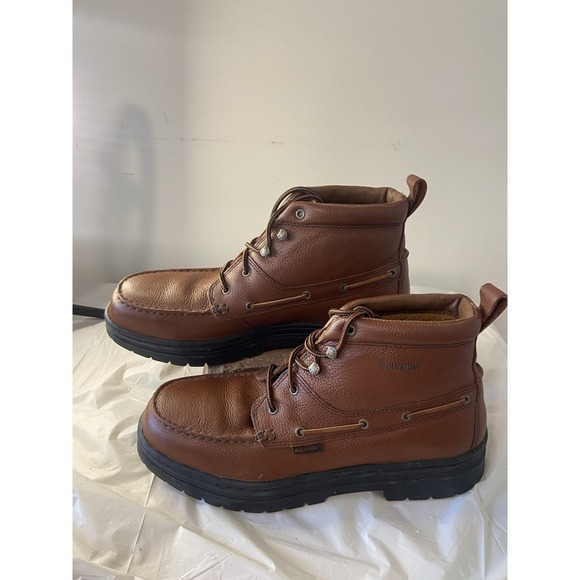Wolverine Steel Moc 5‎ Steel Toe Chukka Brown Leather 5